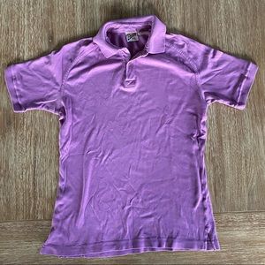 Vintage 80s Men’s Loafers Purple Polo Shirt